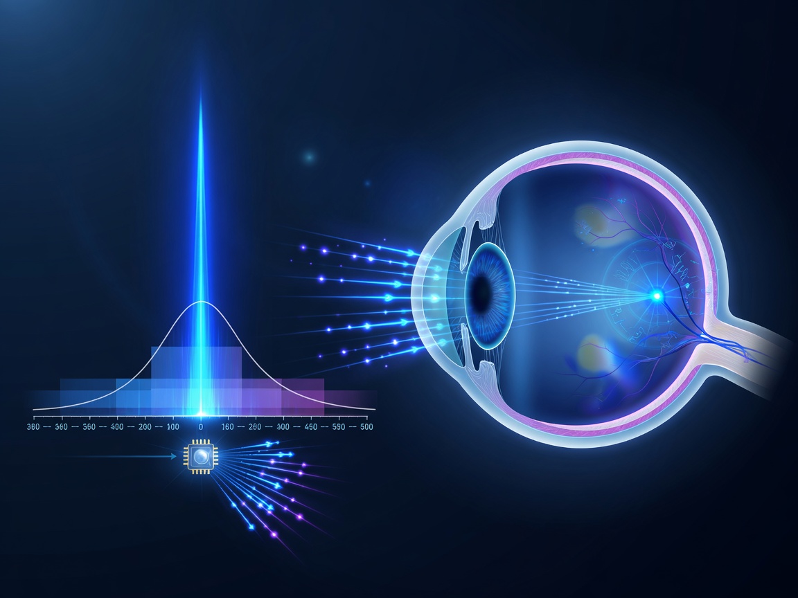 LED 光生物安全與藍光危害風險分組示意